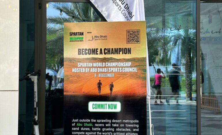 The Spartan World Championship, taking place in Abu Dhabi from 8-10 December