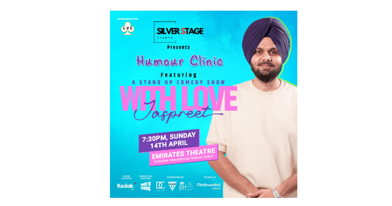 Silver Stage Events Dubai proudly presents ‘Humour Clinic’ Featuring Jaspreet Singh with Love