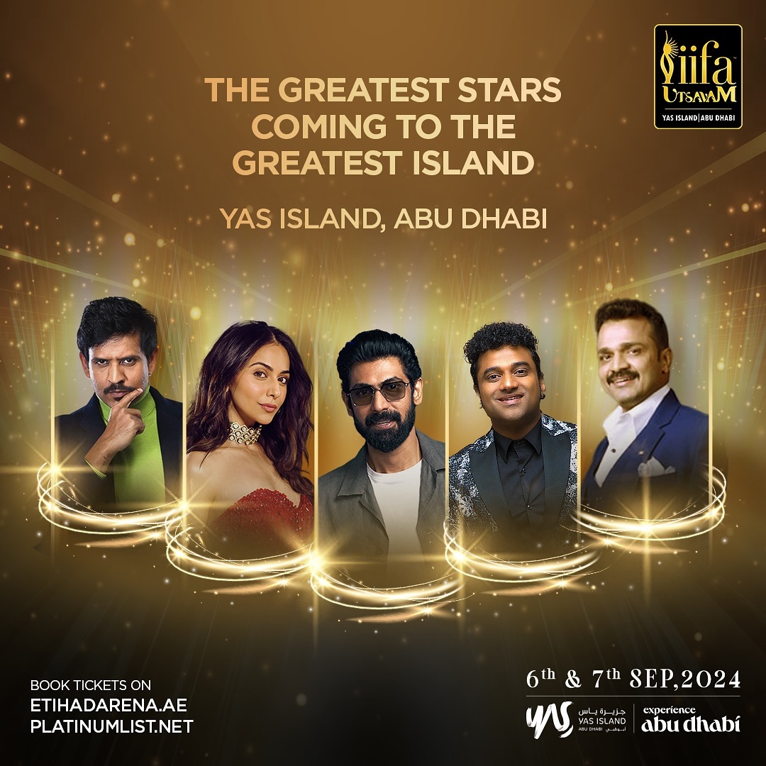 South Indian Cinema Megastars Rana Daggubati, Rockstar DSP Akul Balaji, Vijay Raghavendra, Rakul Preet Singh, Sreeleela And Many More Are All Set To Make High Octane Global Waves At Yas Island, Abu Dhabi