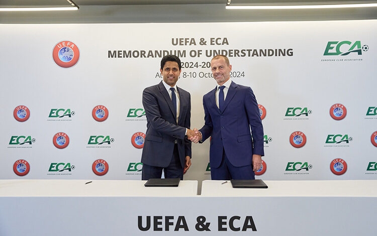 ECA and UEFA look into the next decade by extending formal partnership Extension of MoU underlines deep ties between ECA & UEFA