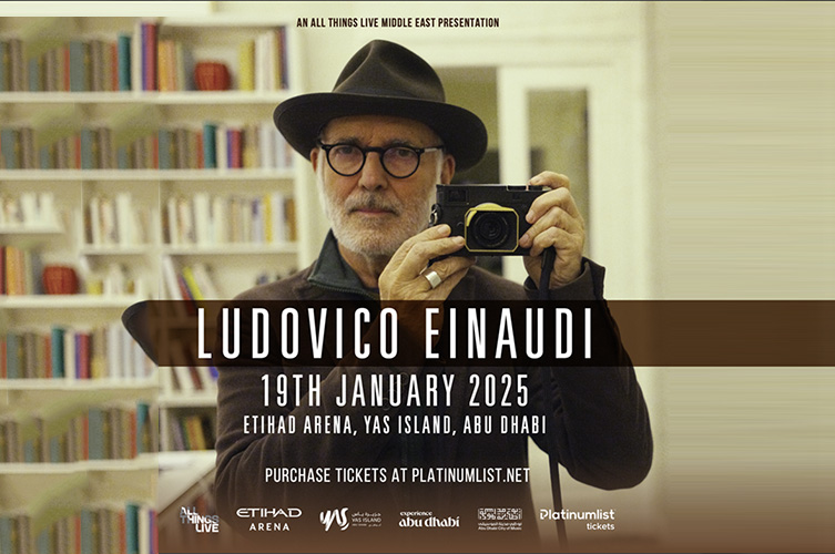 DON’T MISS OUT ON FINAL TICKETS FOR CLASSICAL MUSIC SUPERSTAR LUDOVICO EINAUDI’S MAIDEN ABU DHABI SHOW