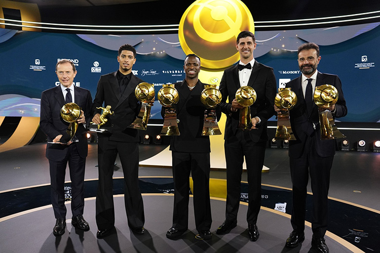 Real Madrid big winners at Globe Soccer Dubai Awards