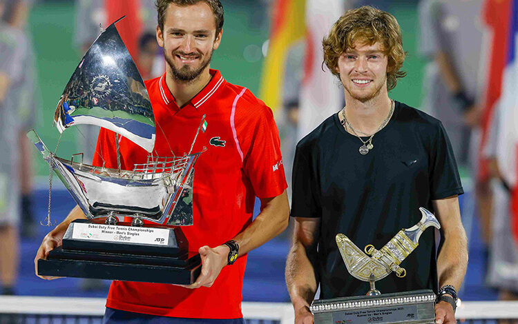 Former Champions Medvedev and Rublev Among Top Names for Dubai Duty Free Tennis Championships ATP 500 Event