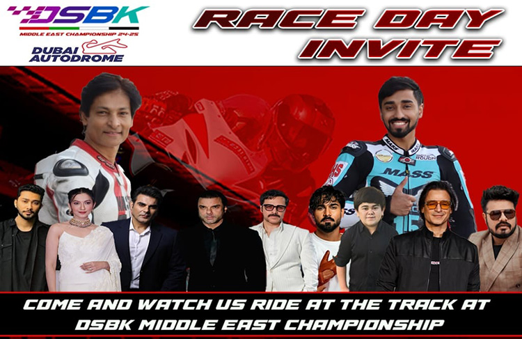 Bollywood Stars to Blaze the Track at Dubai Autodrome for ‘DSBK Middle East Championship’