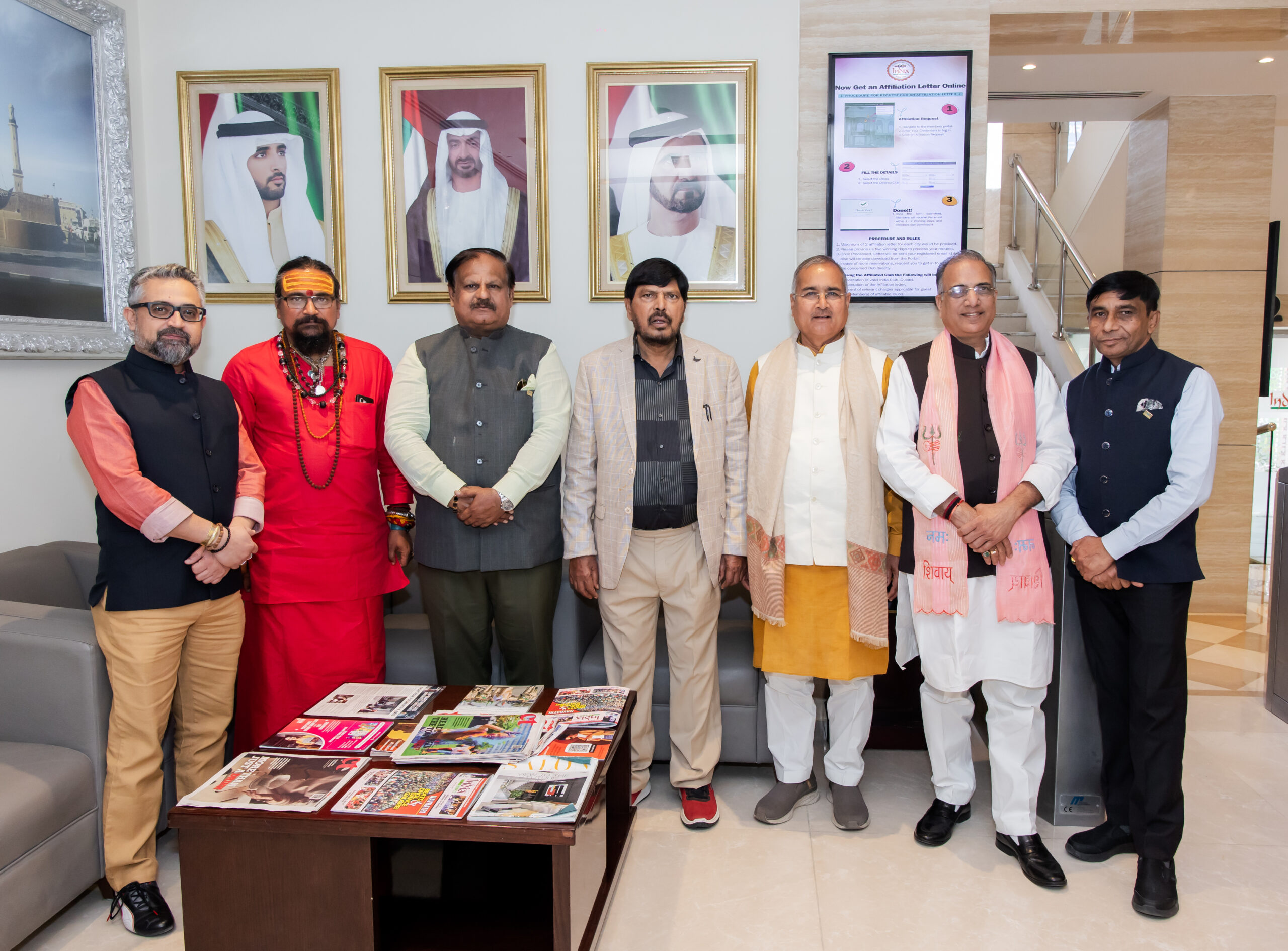 Indian Community in Dubai Honored Honorable Ministers and Members of Parliament