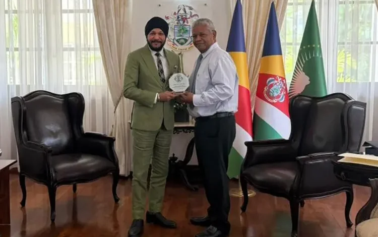 Plan B receives highest honour from the President of Seychelles for organising FIFA Beach Soccer World Cup 2025 in Seychelles