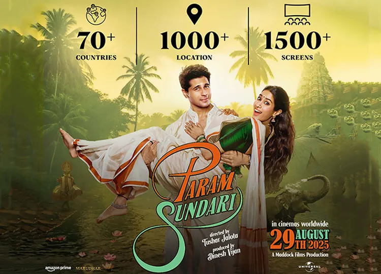 PARAM SUNDARI GEARS UP FOR A MEGA OVERSEAS RELEASE ACROSS 70+ COUNTRIES