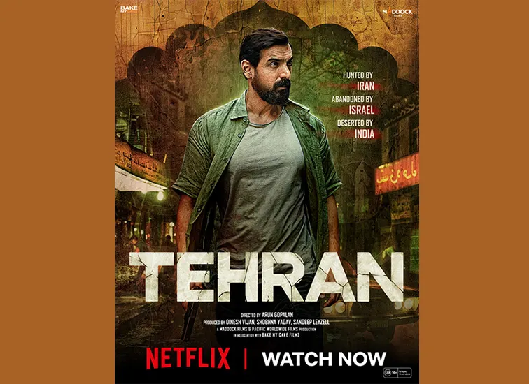 Dinesh Vijan and Maddock Films’ Tehran – an international geo-political thriller starring John Abraham, now streaming on Netflix