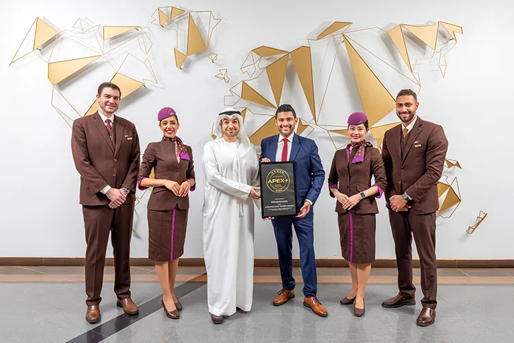 Etihad Airways Named Five-Star Global Airline by Airline Passenger Experience Association for 2026