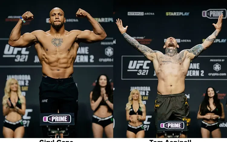 UFC 321: ASPINALL VS GANE SET TO IGNITE ABU DHABI AFTER ELECTRIC CEREMONIAL WEIGH-INS