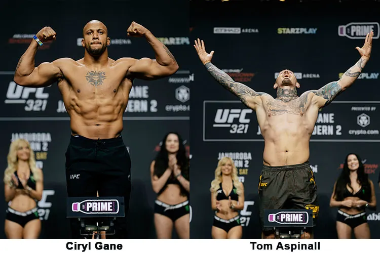 UFC 321: ASPINALL VS GANE SET TO IGNITE ABU DHABI AFTER ELECTRIC CEREMONIAL WEIGH-INS