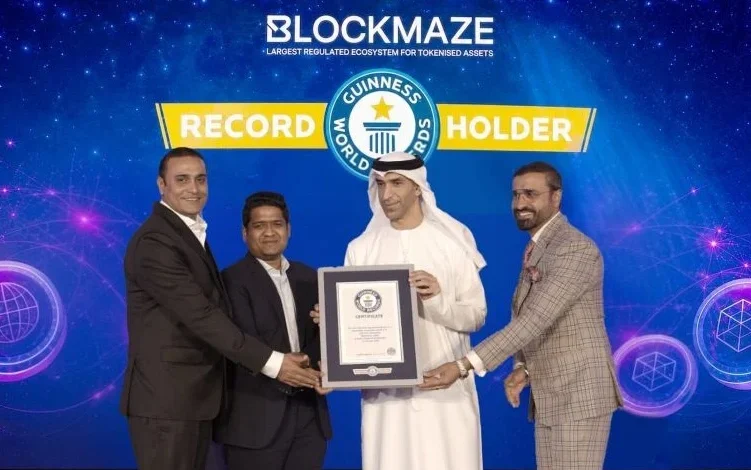 Blockmaze Achieves Guinness World Records™ Recognition as the World’s Most Regulated Blockchain Ecosystem